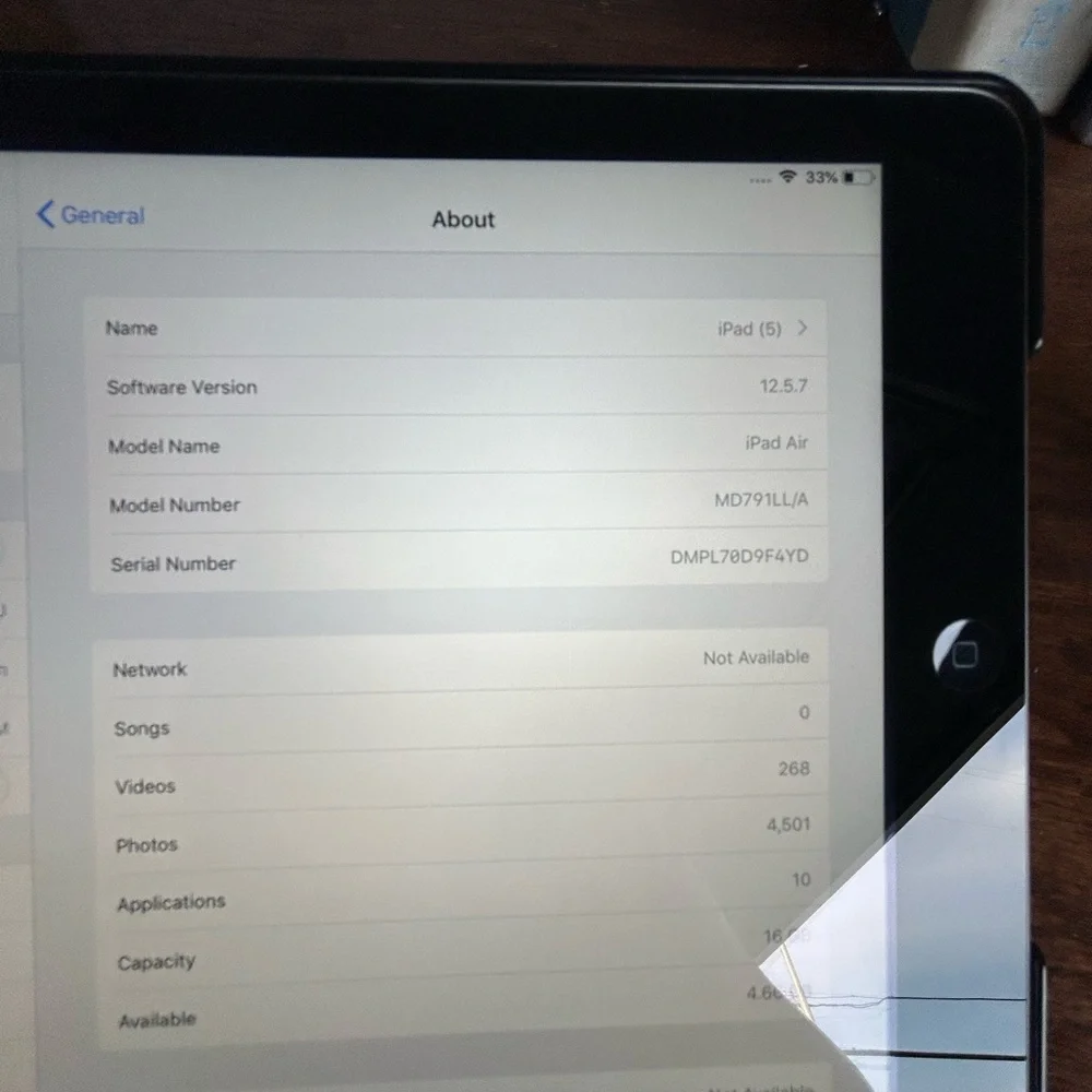 Black Tablet with Screen Display